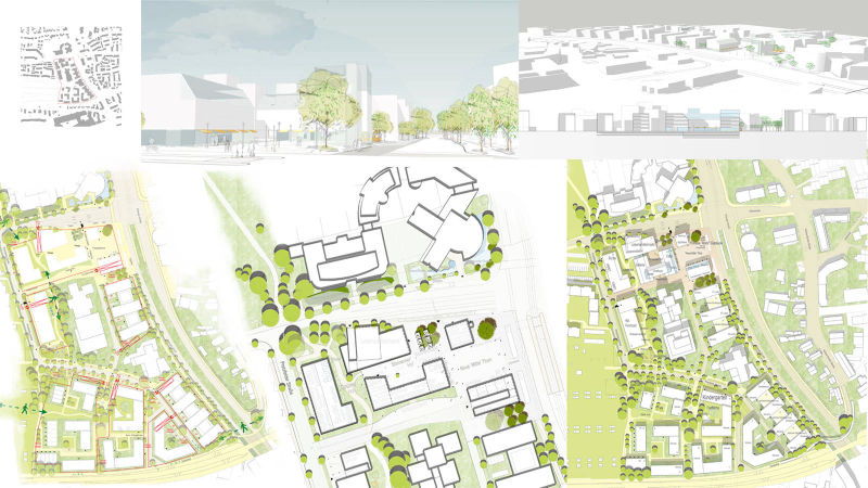 10 Acre Re-Development Densification  with new  Commercial  Plaza  including New Subdivision  and  Traffic Concept Re-Organisation